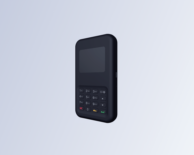 BBPOS WisePad 3 — Ręczny czytnik kart Bluetooth z klawiaturą PIN