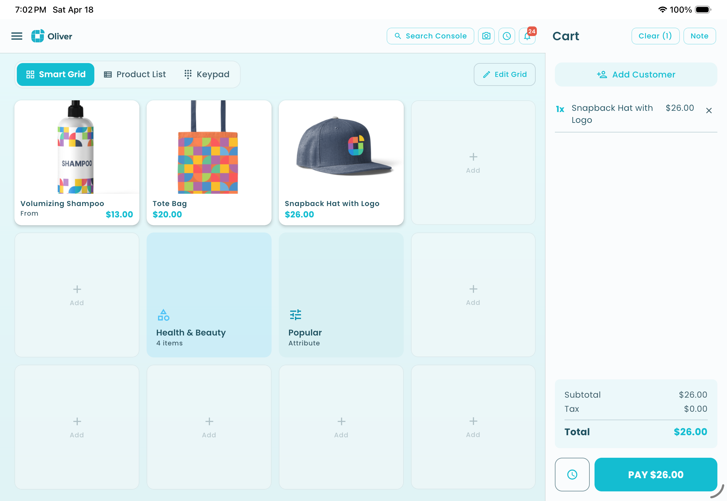 Checkout payment methods